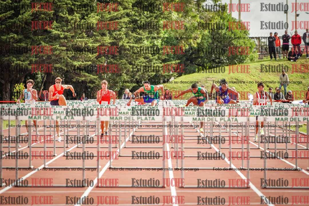 Fotos de los 110 m con vallas de varones - FINAL
