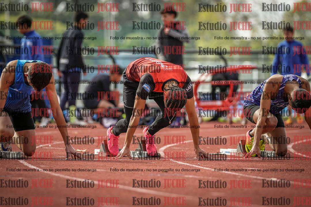 Fotos de los 100 m llanos de varones
