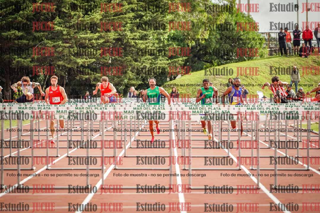 Fotos de los 110 m con vallas de varones - FINAL