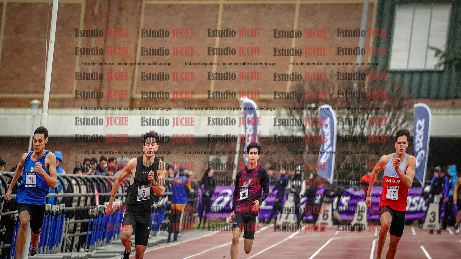 Fotos de los 100 m llanos de varones