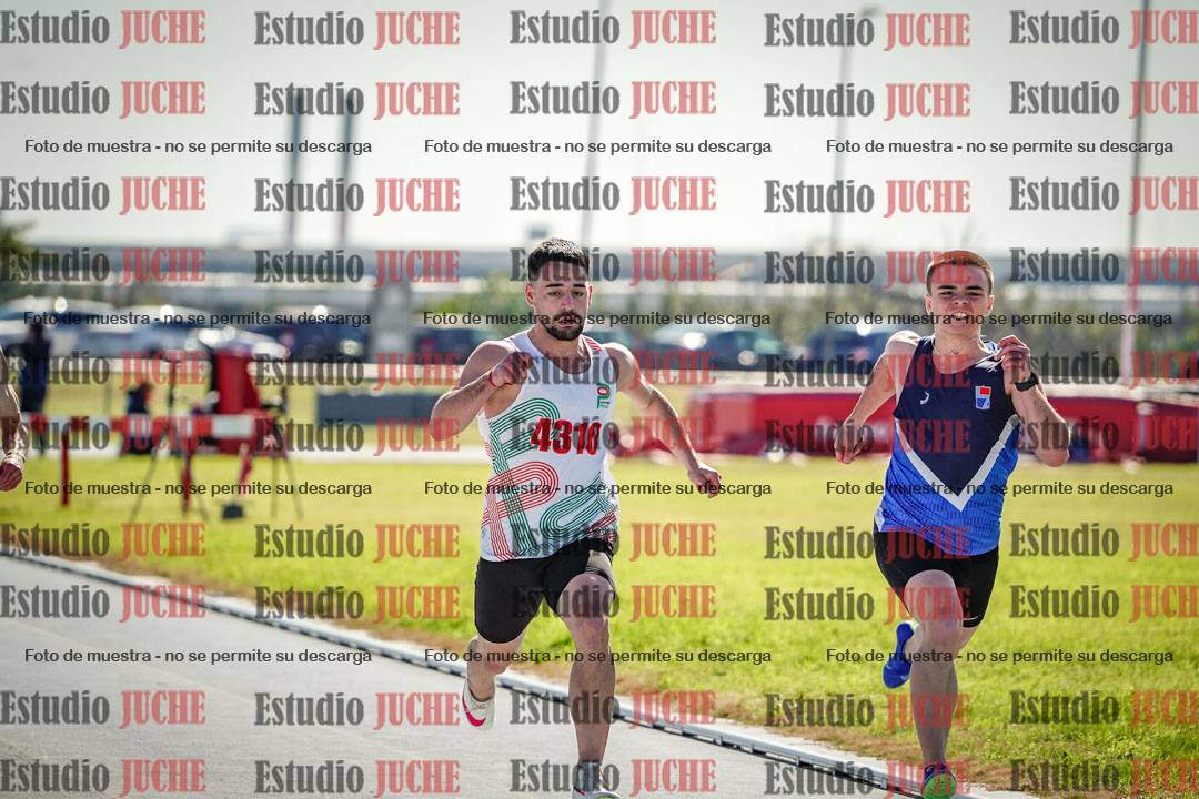 Fotos de los 100 m llanos de varones