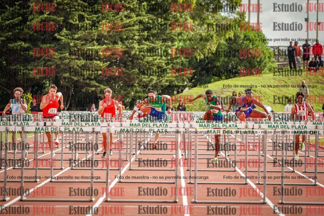Fotos de los 110 m con vallas de varones - FINAL