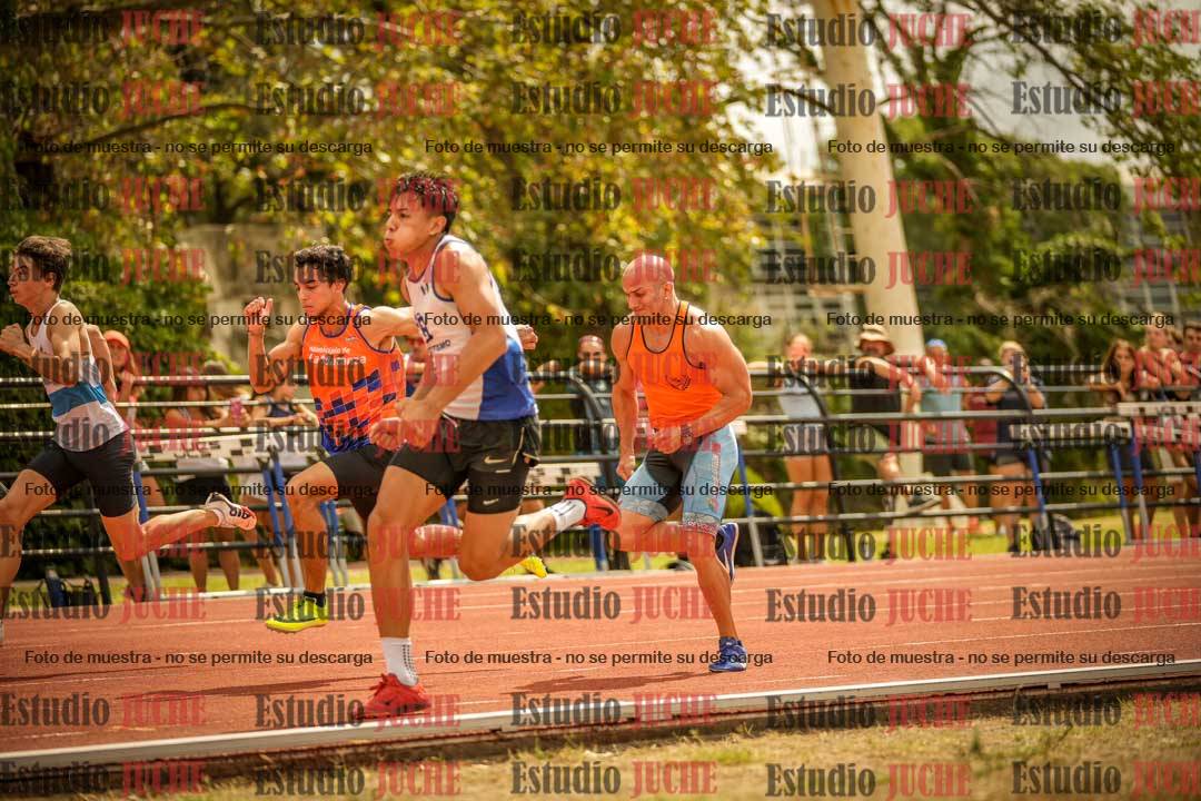 Fotos de los 100 m llanos de varones