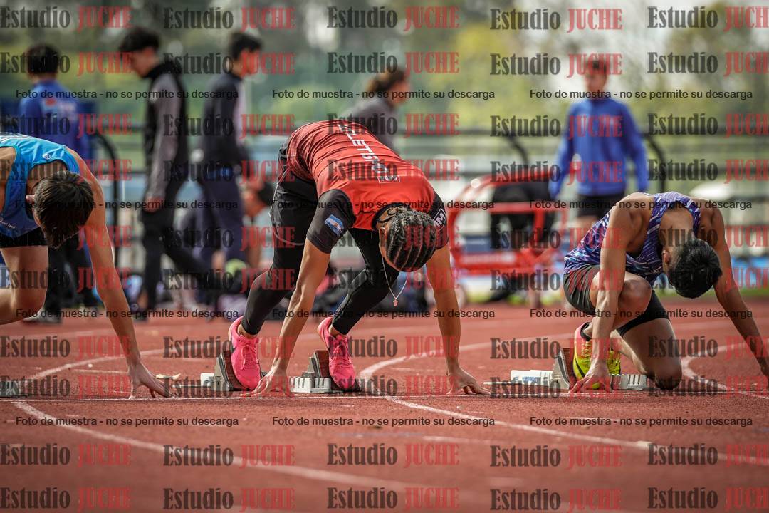 Fotos de los 100 m llanos de varones