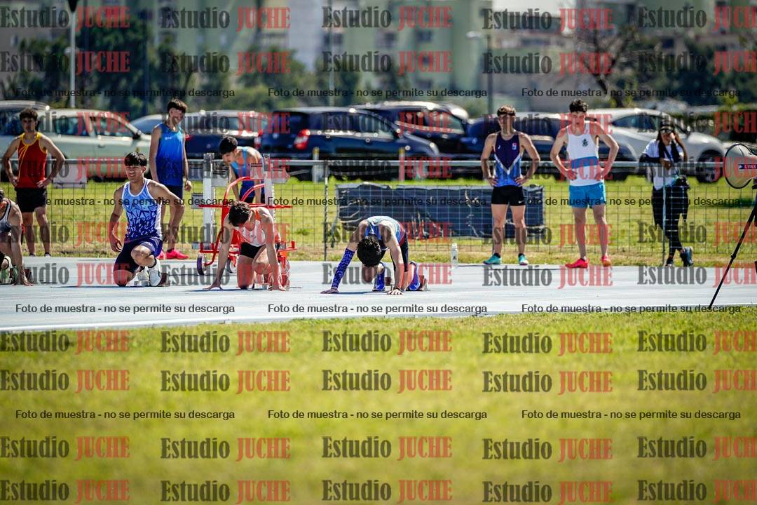 Fotos de los 100 m llanos de varones