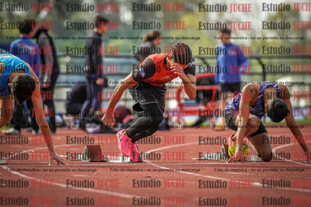 Fotos de los 100 m llanos de varones