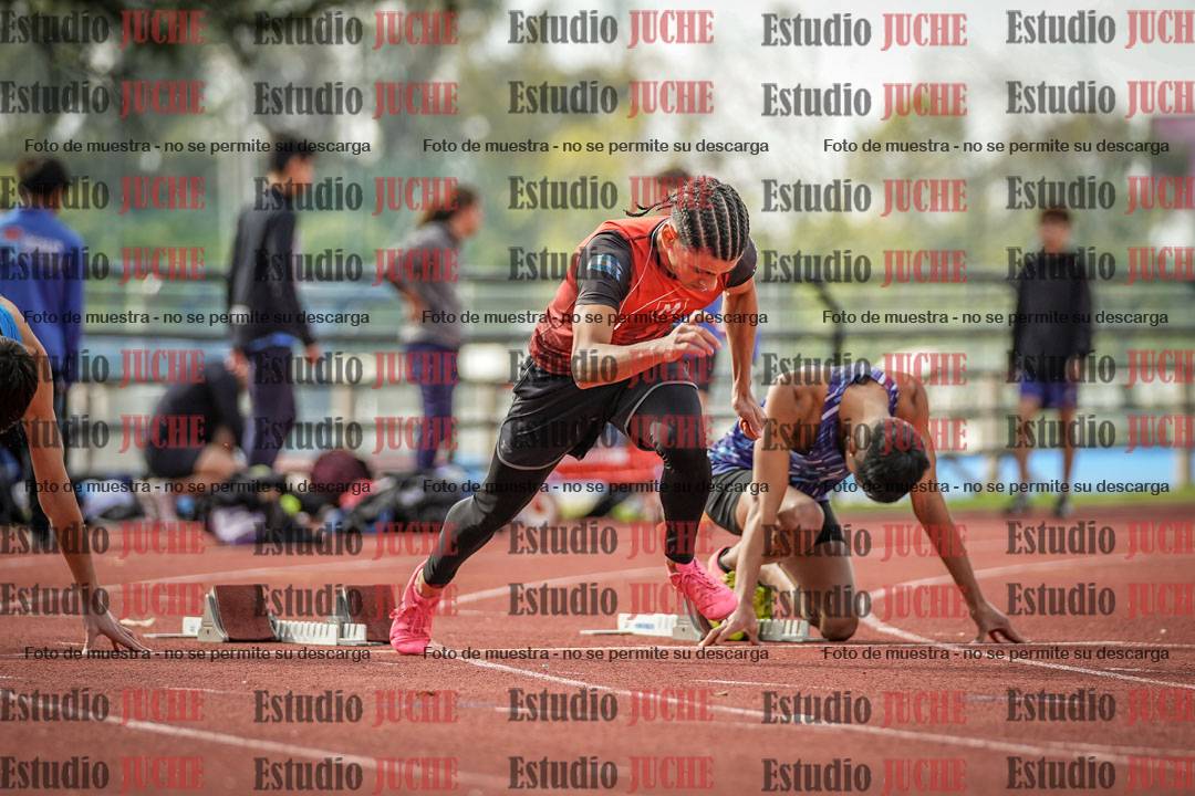 Fotos de los 100 m llanos de varones