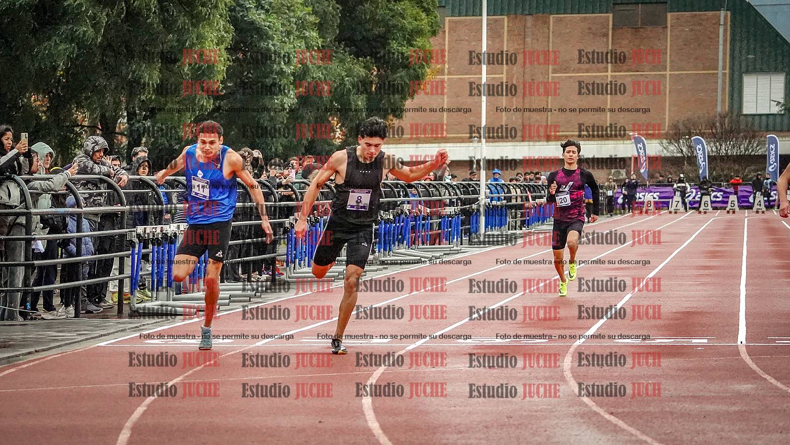 Fotos de los 100 m llanos de varones