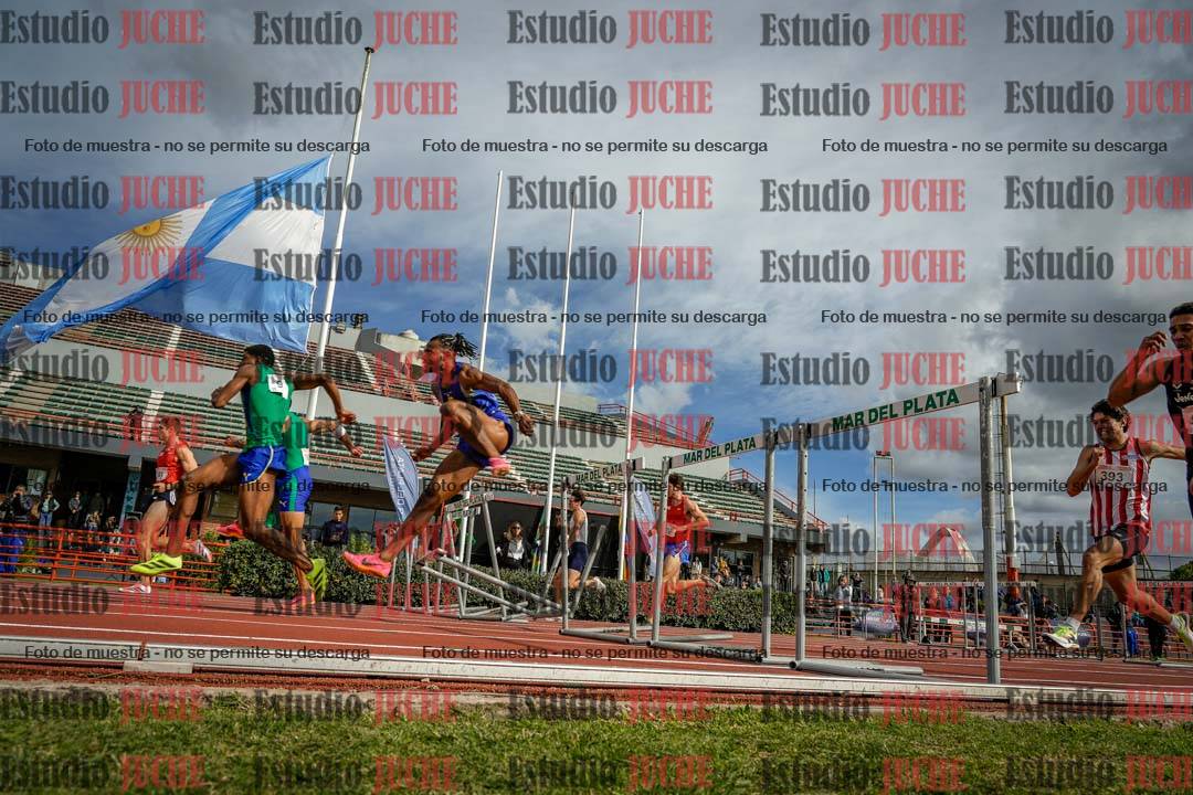 Fotos de los 110 m con vallas de varones - FINAL
