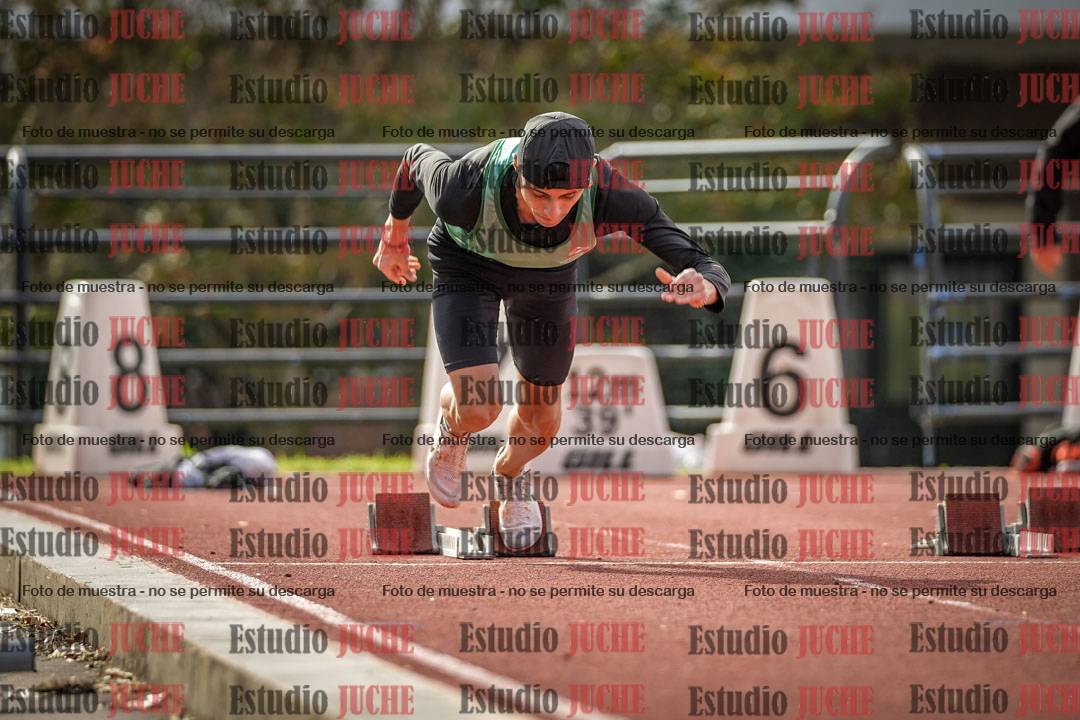 Fotos de los 100 m llanos de varones