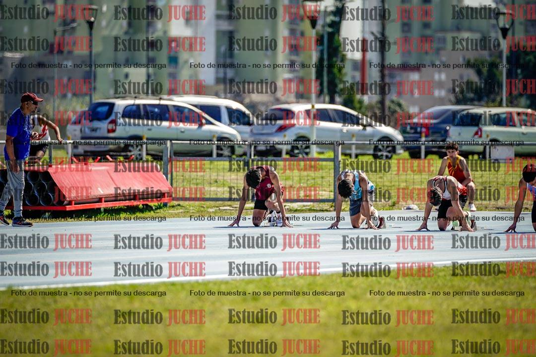 Fotos de los 100 m llanos de varones