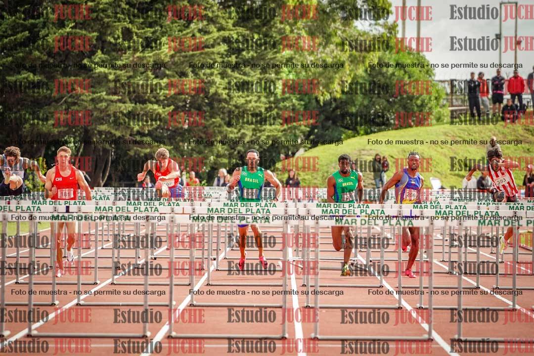 Fotos de los 110 m con vallas de varones - FINAL