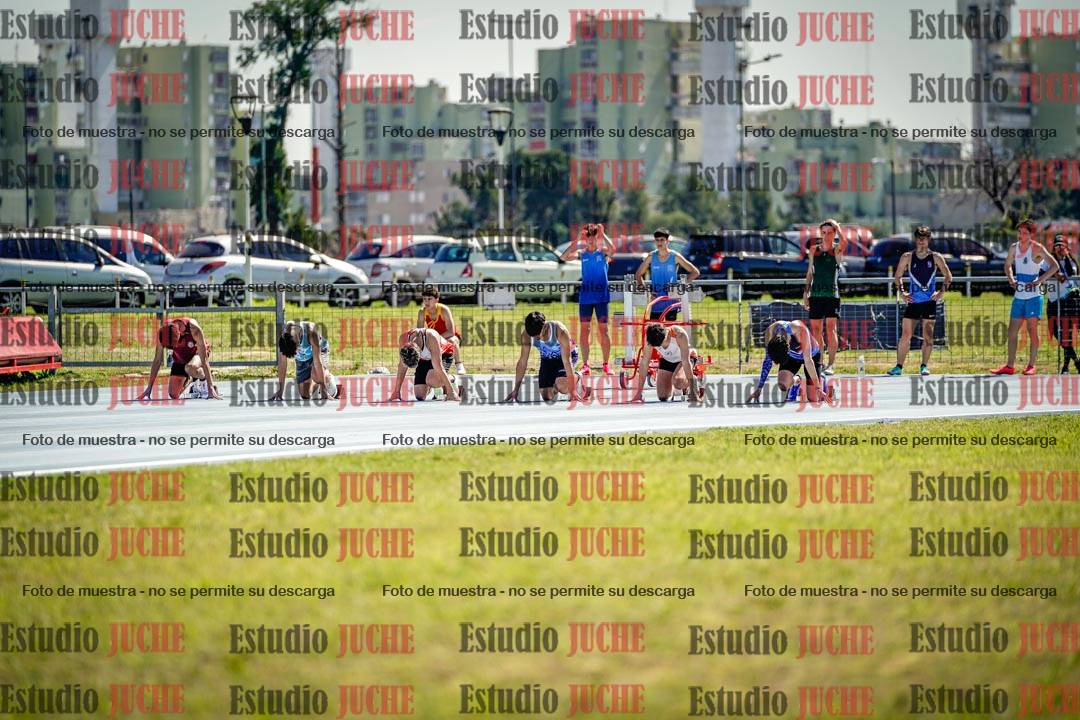 Fotos de los 100 m llanos de varones