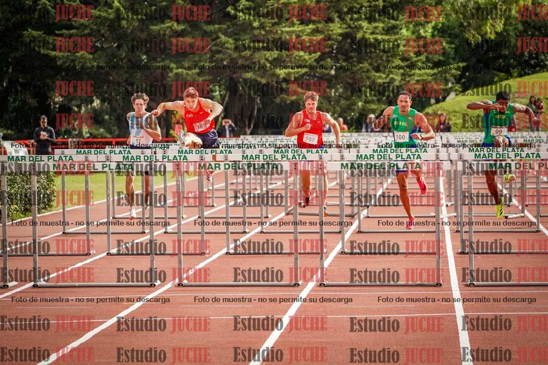Fotos de los 110 m con vallas de varones - FINAL