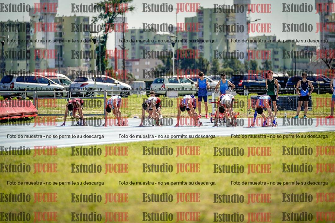 Fotos de los 100 m llanos de varones