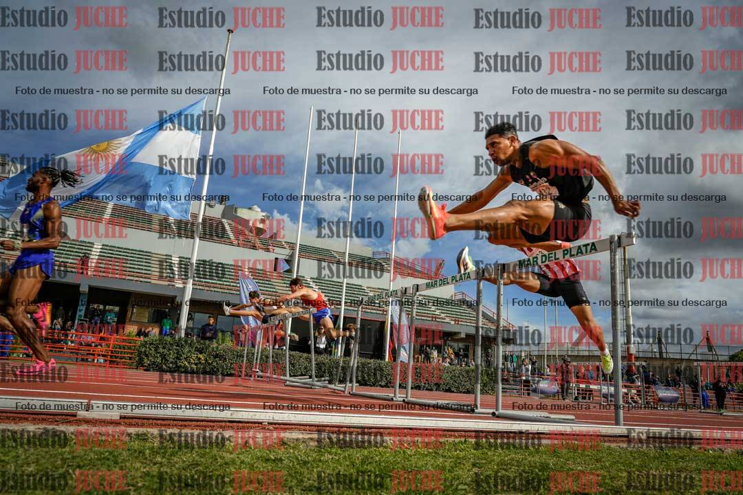 Fotos de los 110 m con vallas de varones - FINAL