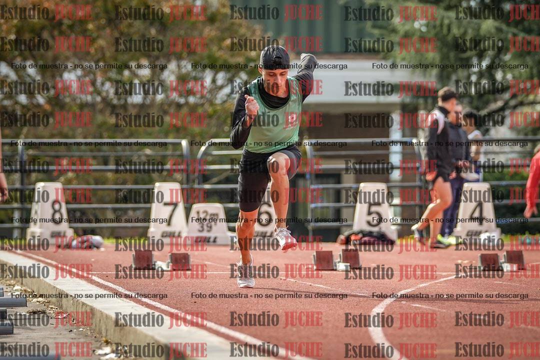 Fotos de los 100 m llanos de varones
