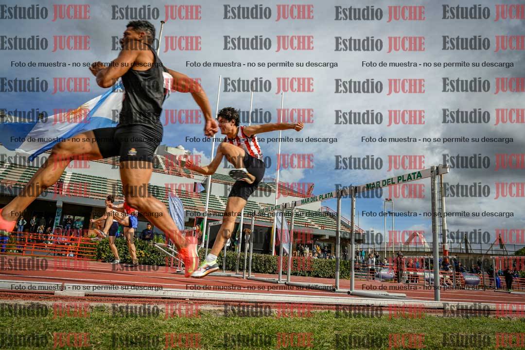 Fotos de los 110 m con vallas de varones - FINAL