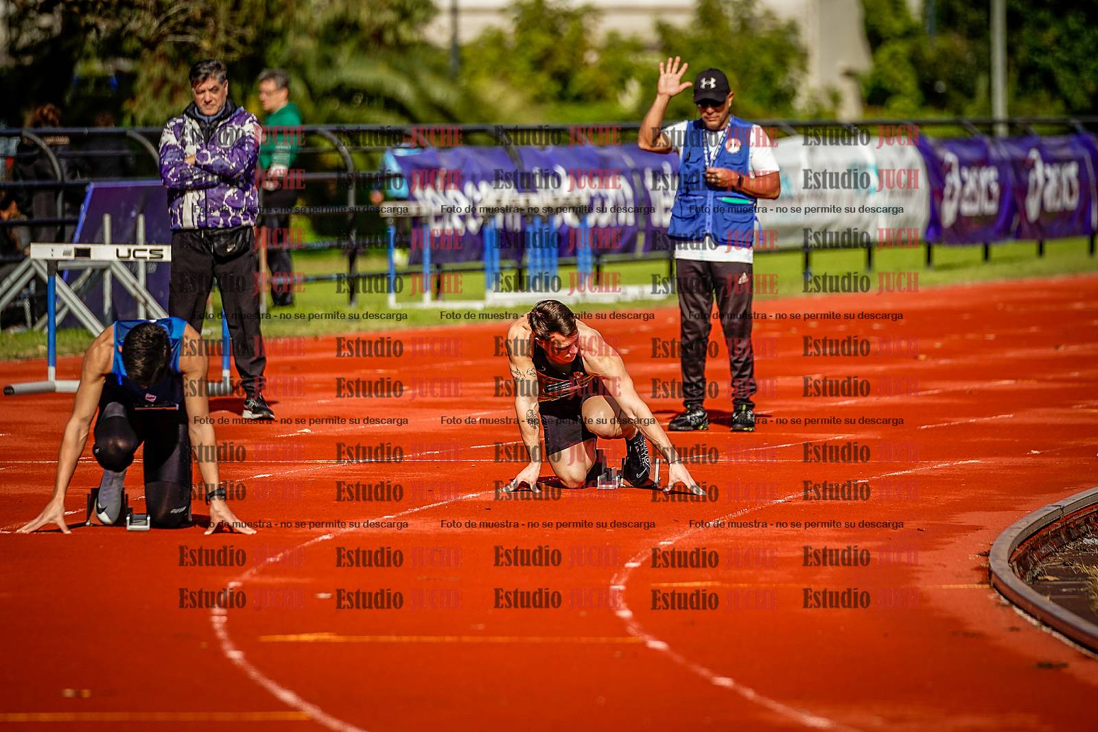 Fotos de los 200 m de varones