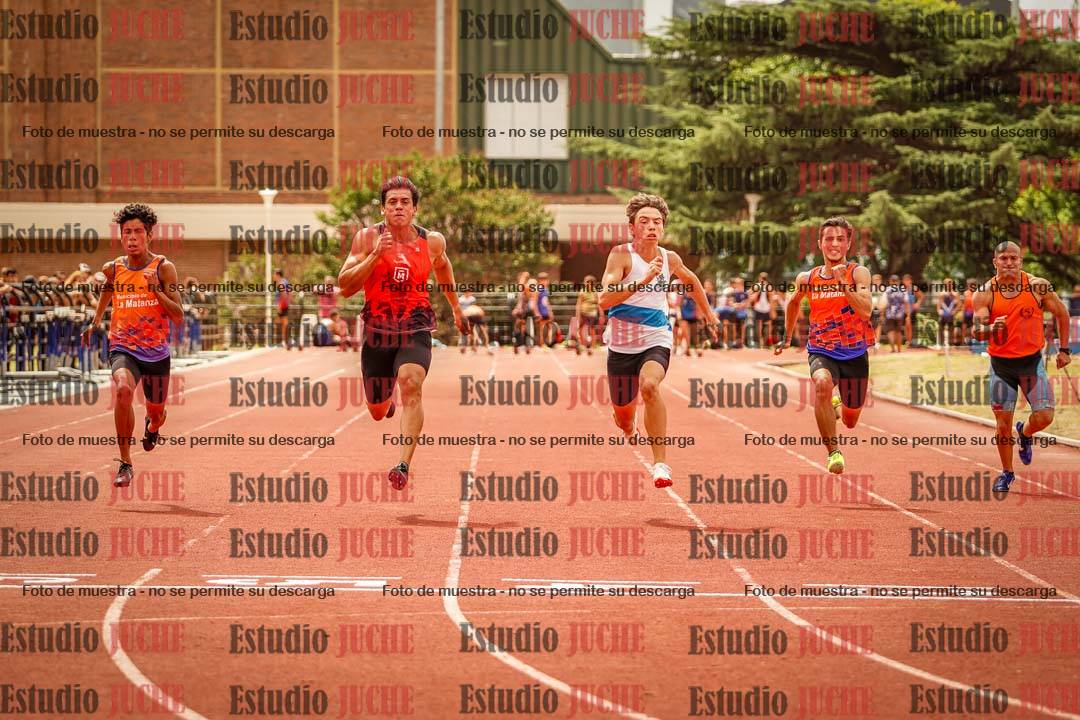 Fotos de los 100 m llanos de varones