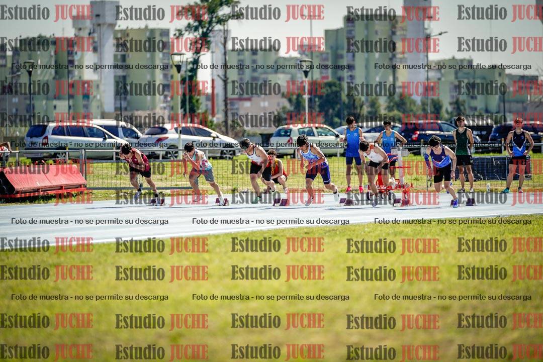 Fotos de los 100 m llanos de varones