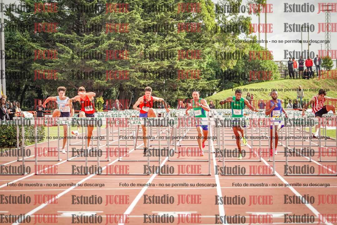 Fotos de los 110 m con vallas de varones - FINAL