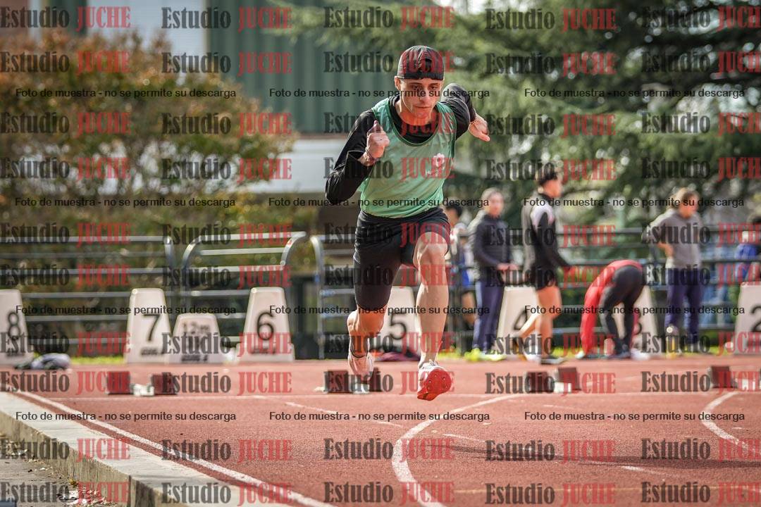Fotos de los 100 m llanos de varones