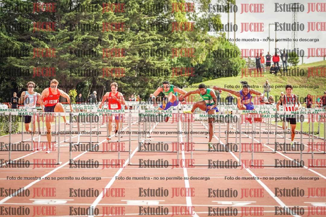 Fotos de los 110 m con vallas de varones - FINAL