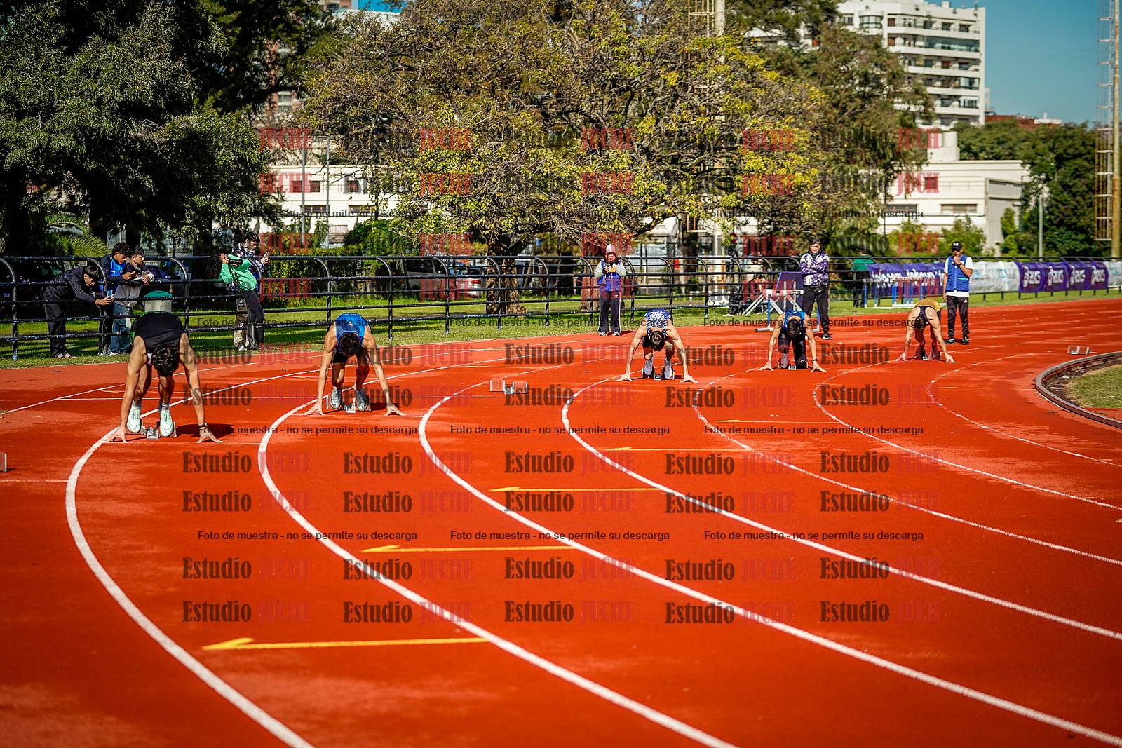 Fotos de los 200 m de varones