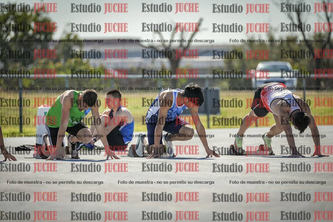 Fotos de los 100 m llanos de varones