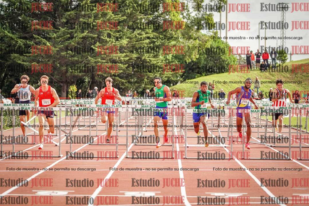 Fotos de los 110 m con vallas de varones - FINAL