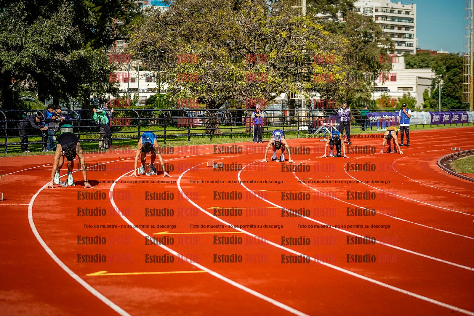 Fotos de los 200 m de varones