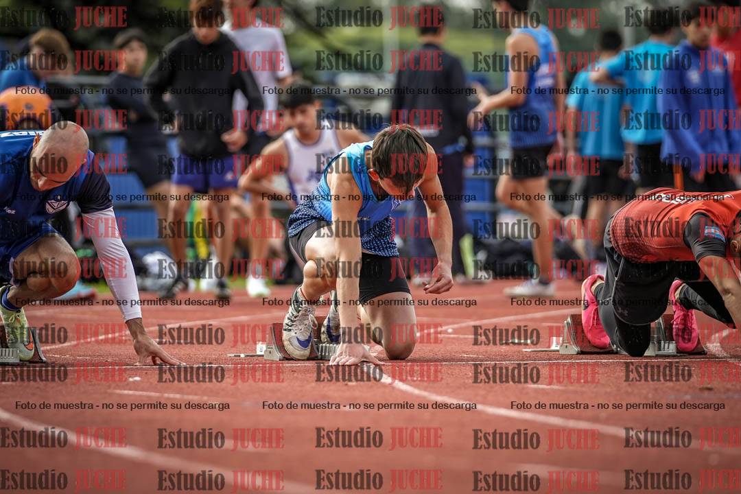 Fotos de los 100 m llanos de varones