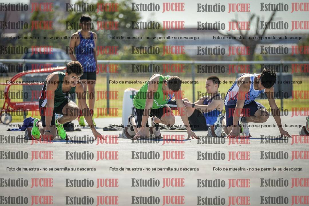 Fotos de los 100 m llanos de varones