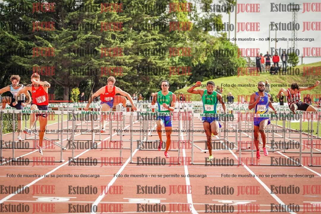 Fotos de los 110 m con vallas de varones - FINAL