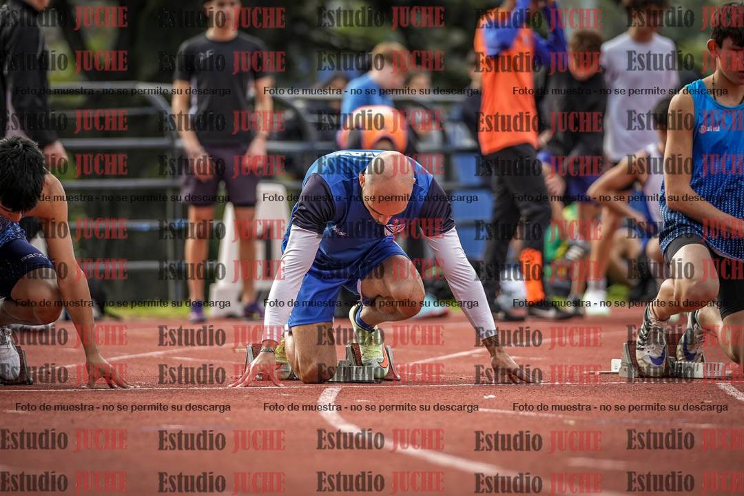 Fotos de los 100 m llanos de varones