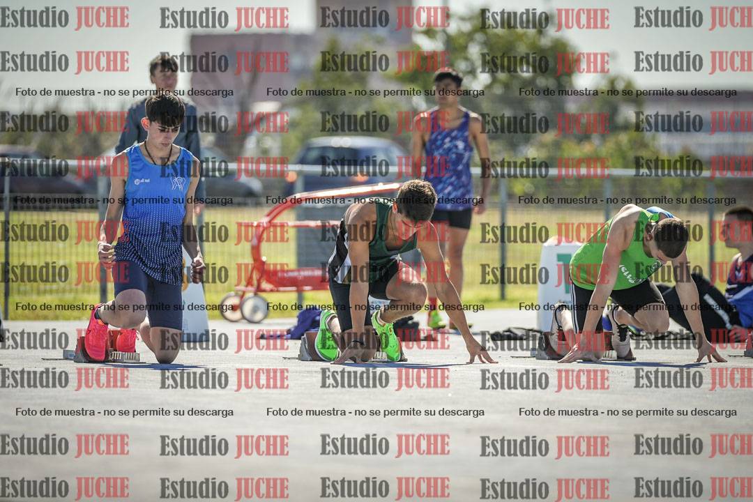 Fotos de los 100 m llanos de varones