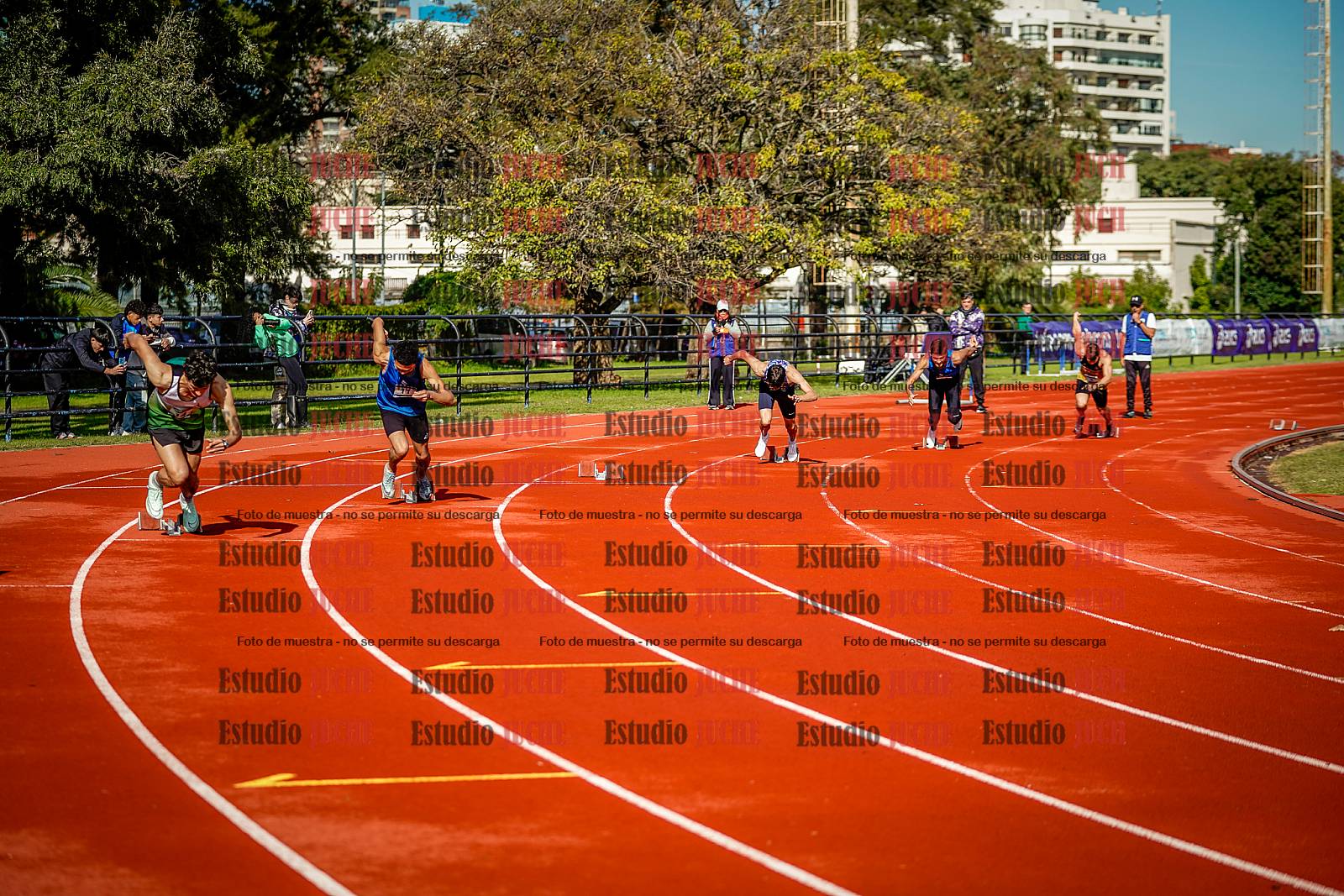 Fotos de los 200 m de varones
