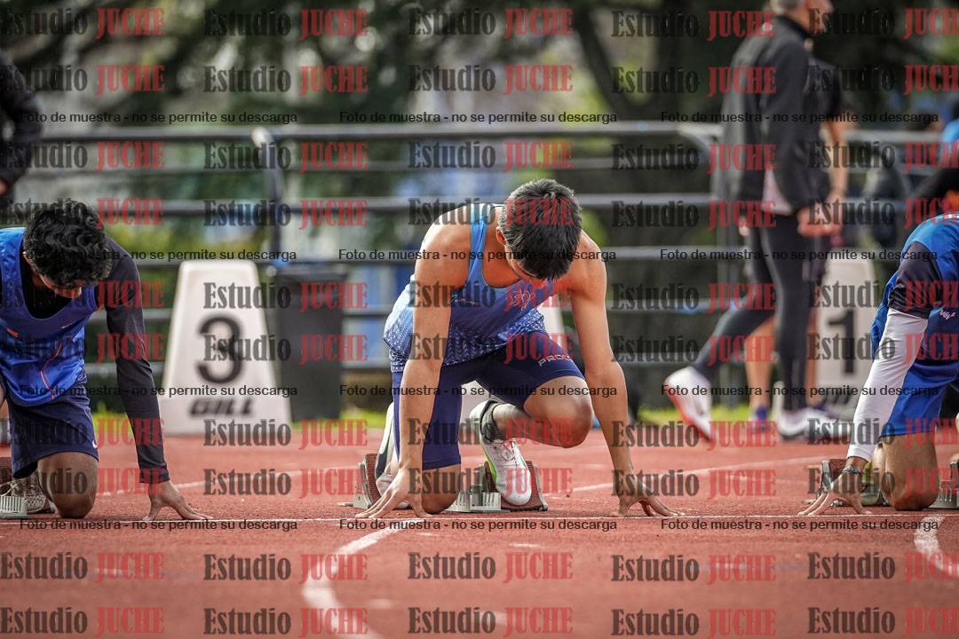 Fotos de los 100 m llanos de varones