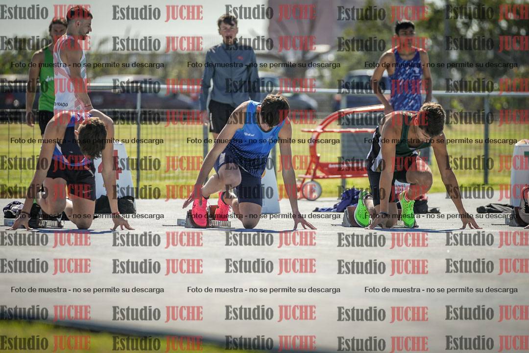 Fotos de los 100 m llanos de varones