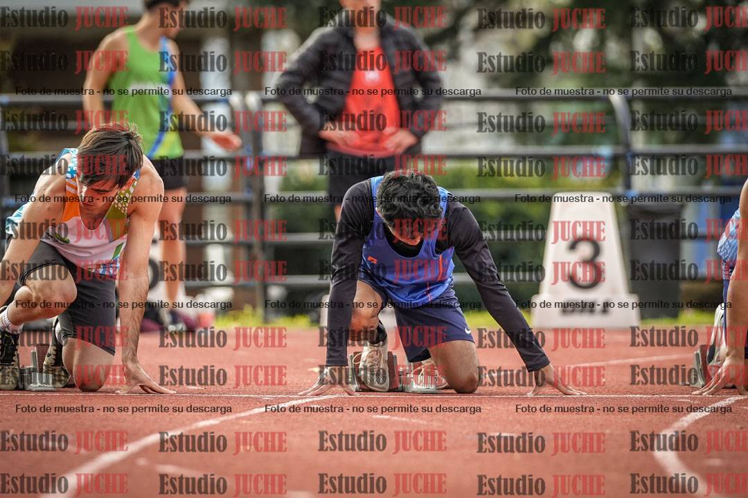 Fotos de los 100 m llanos de varones