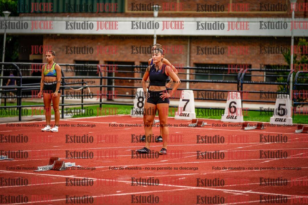 Fotos de los 100 m con vallas de mujeres