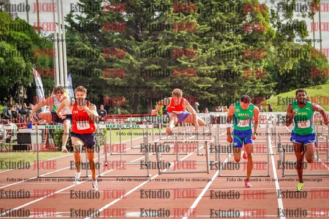 Fotos de los 110 m con vallas de varones - FINAL