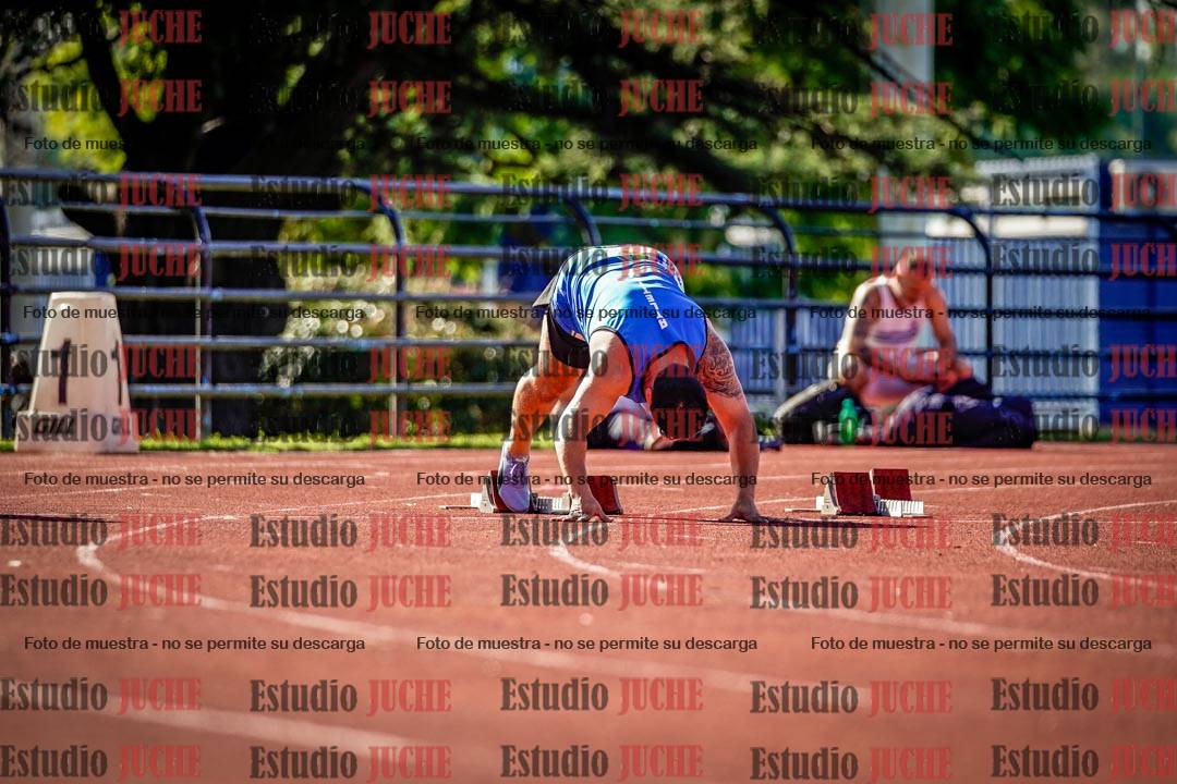 Fotos de los 100 m llanos de varones