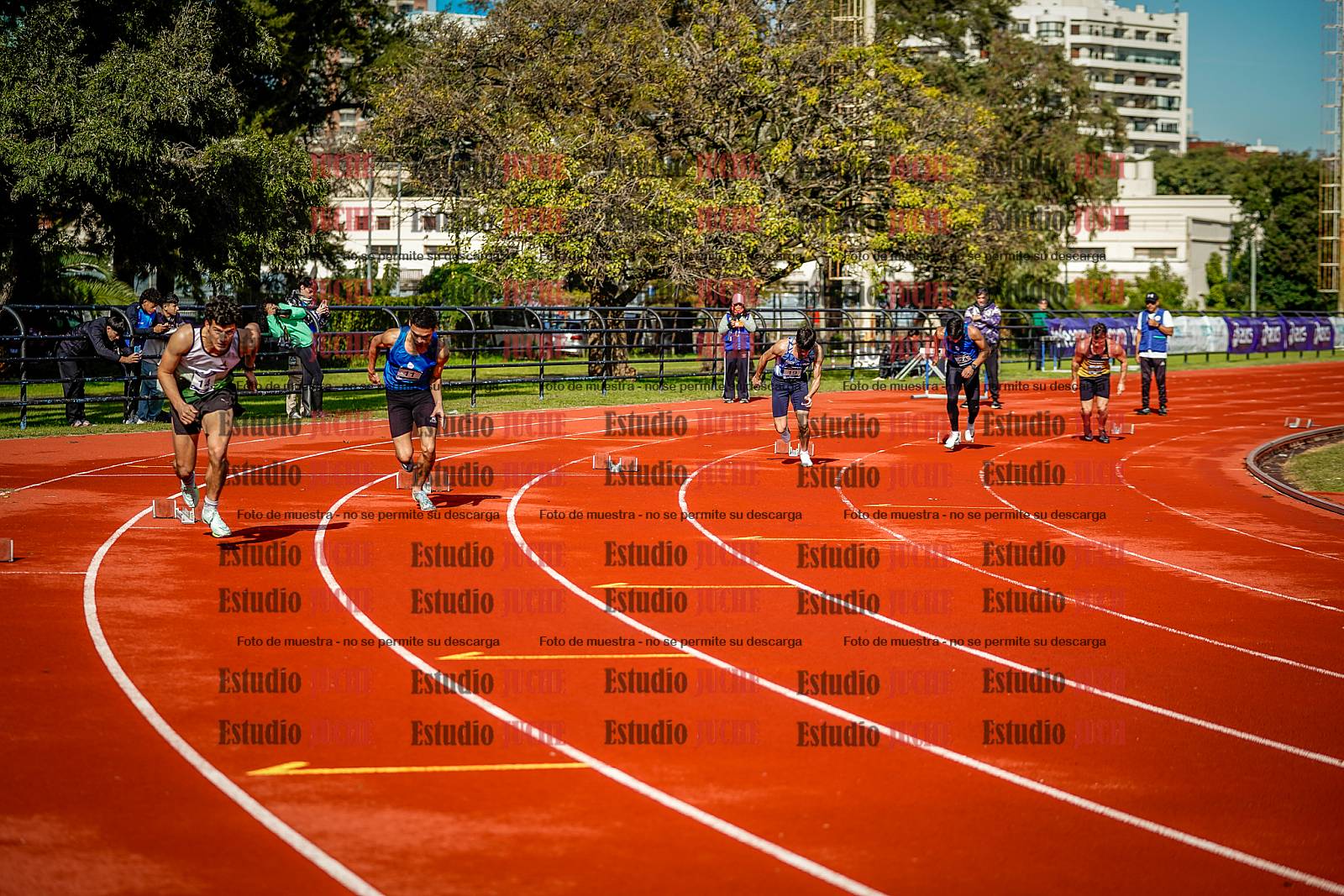 Fotos de los 200 m de varones