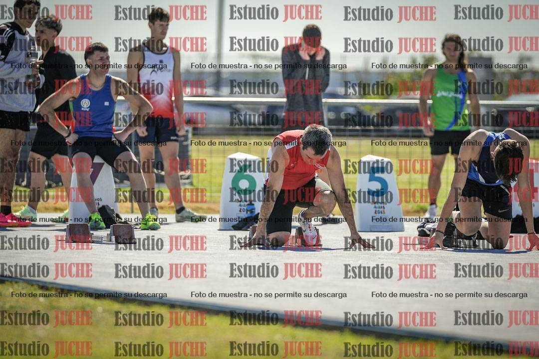 Fotos de los 100 m llanos de varones