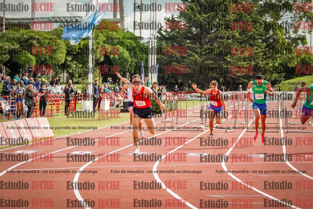 Fotos de los 110 m con vallas de varones - FINAL