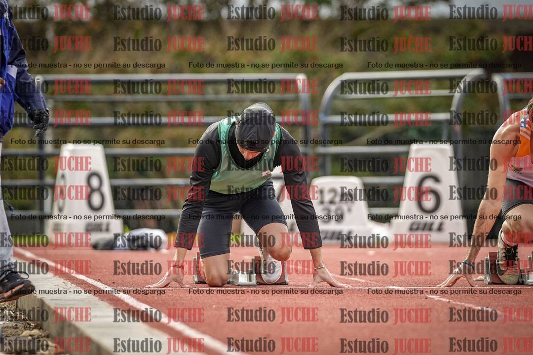 Fotos de los 100 m llanos de varones