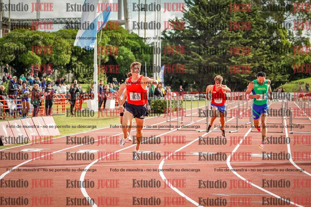 Fotos de los 110 m con vallas de varones - FINAL