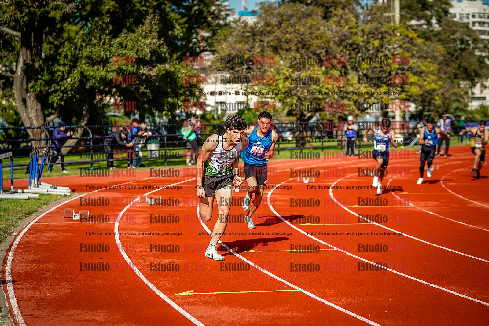 Fotos de los 200 m de varones